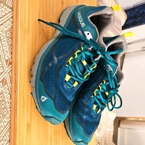 Vasque Velocity AT Teal and Gray Trail Running Shoes
